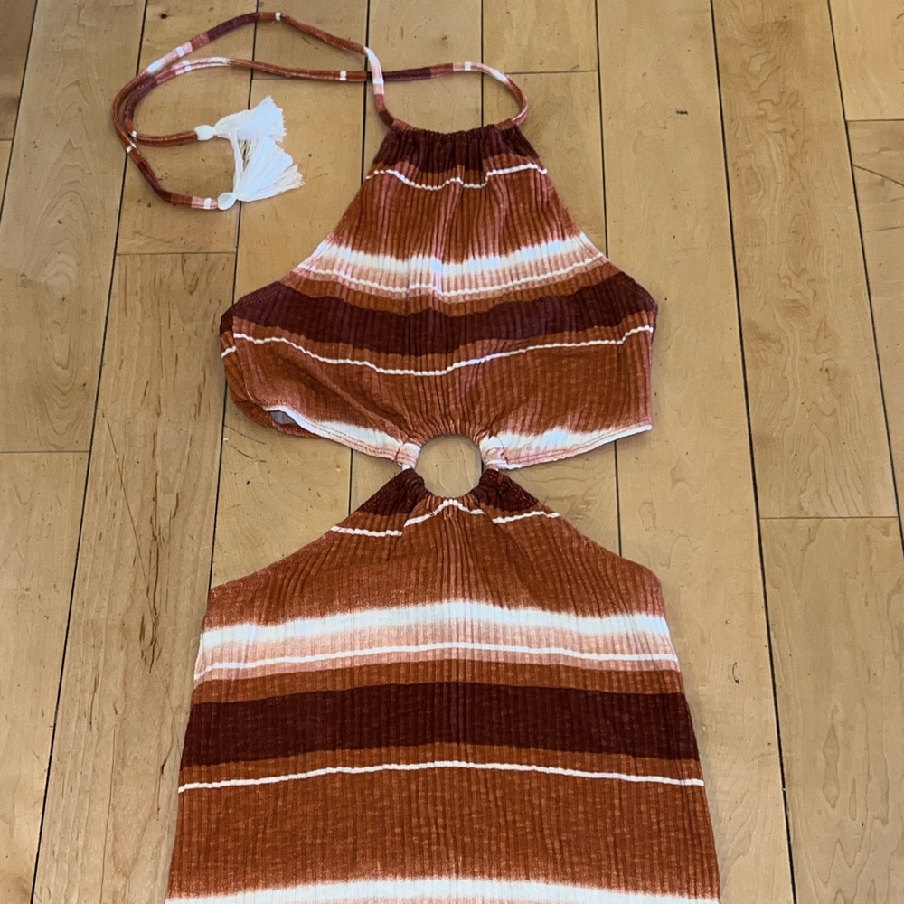 REVOLVE sweater knit, halter & open back dress Size XS WORN ONCE